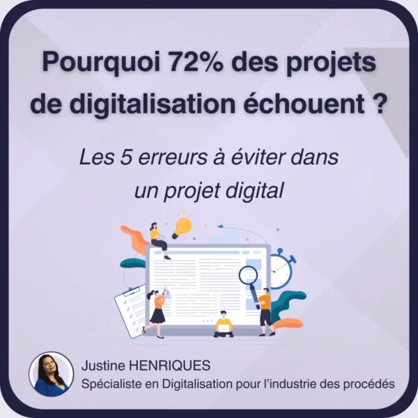 5 erreurs à éviter dans un projet de digitalisation industrielle